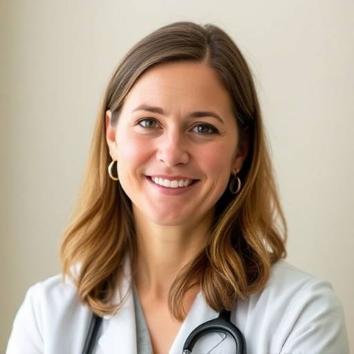Portrait of Dr. Emily Carter, sleep specialist at Vitality Compass